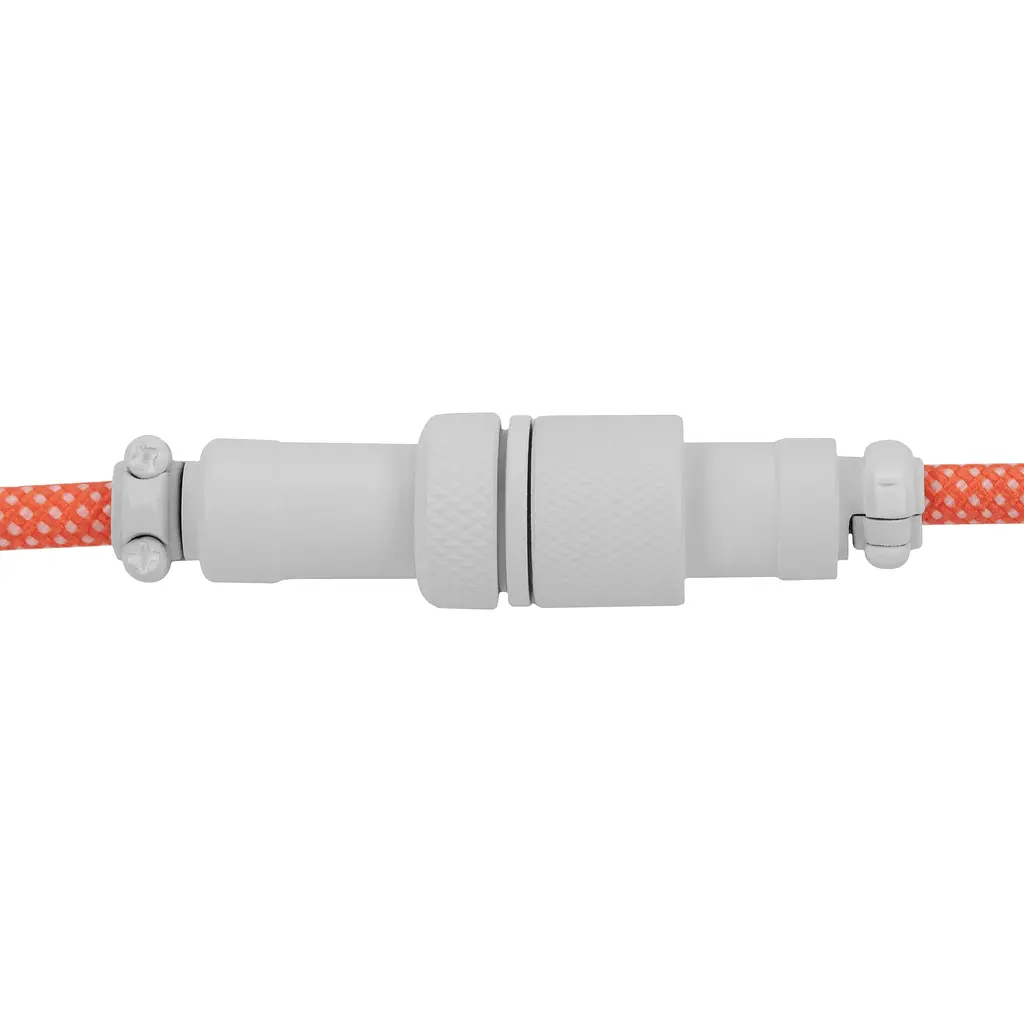 Кабель Keychron USB-A/USB-C > USB-C заряджання/синхронізації, 1.36м, Type-C, Coiled Aviator, оранжевий - фото 4