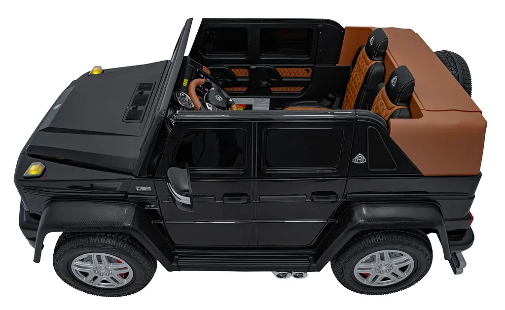 Дитячий електромобіль Mercedes Benz Maybach G650, з регулюванням сидінь, чорний - фото 6