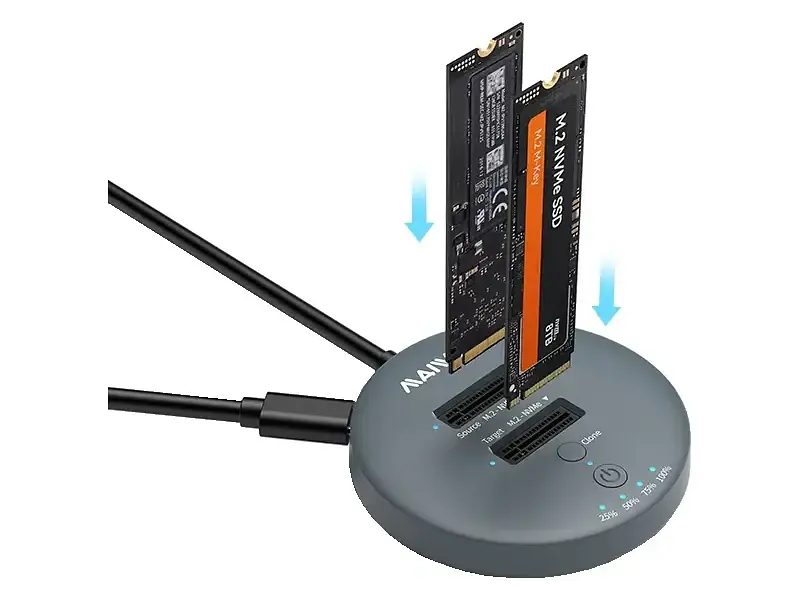 Док-станція для диска Maiwo K3026P2 Grey (6910055821014) - фото 2