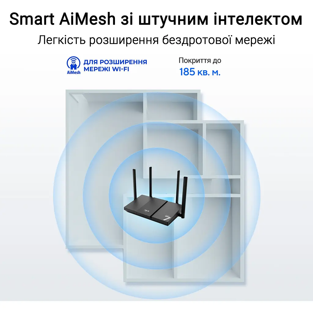Беспроводной маршрутизатор (роутер) Asus RT-BE50 [143041] - фото 6