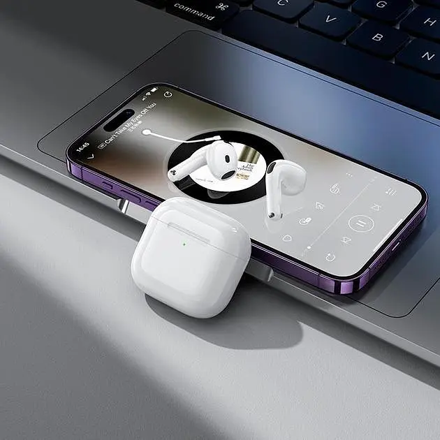 Беспроводные наушники Hoco EW84 True wireless stereo headset, BT5.4, 35mAh, 300mAh, 6h, white - фото 8