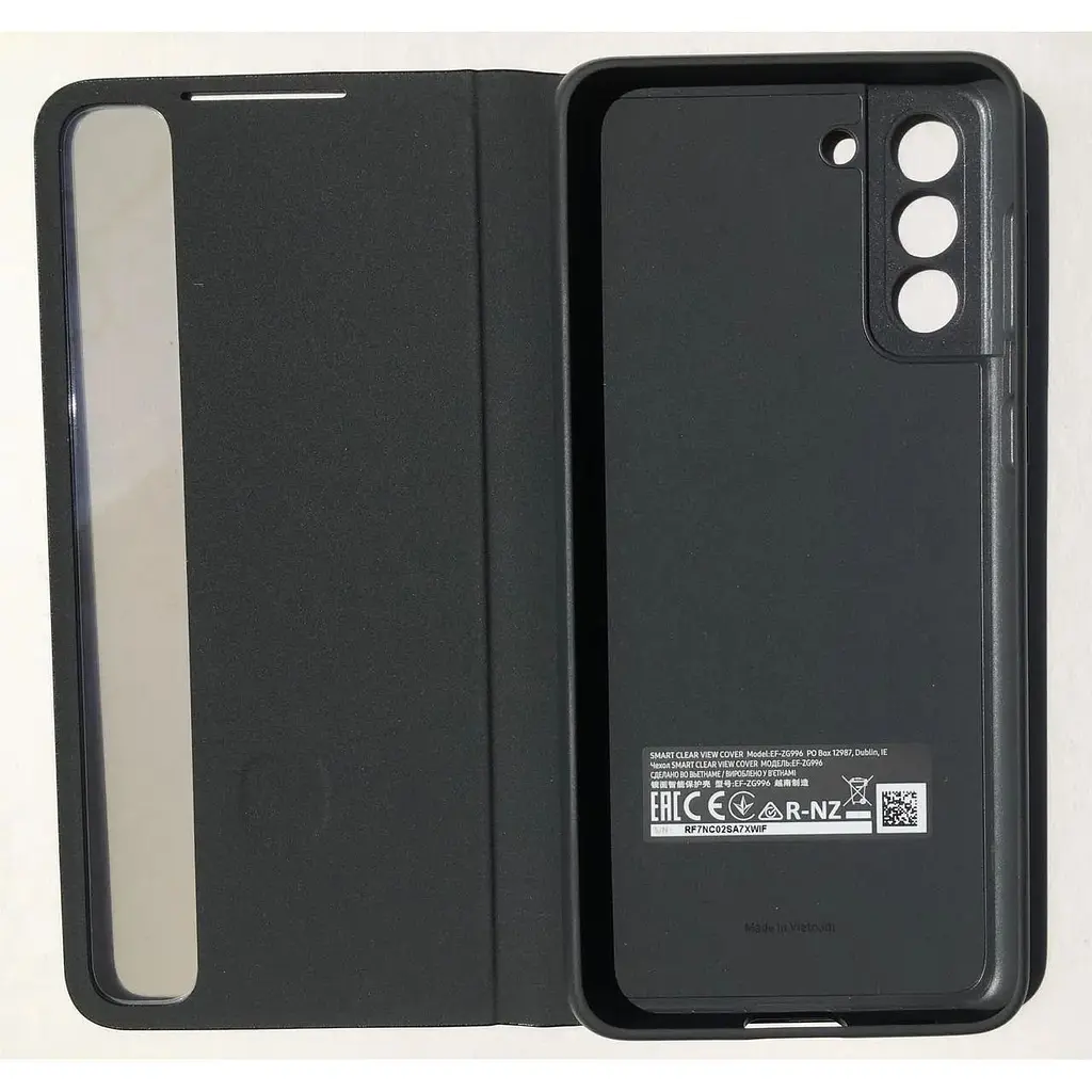 Оригінальний чохол-книжка Clear View Smart Cover для Samsung Galaxy S21+ Black (EF-ZG996CBEGRU) - фото 9