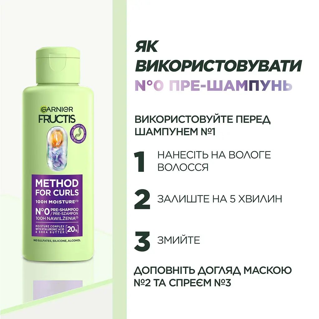 Пре-шампунь Garnier Fructis Hydra Curls для увлажнения волнистых и вьющихся волос 200 мл - фото 3
