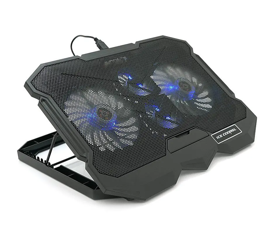 Охолоджувальна підставка для ноутбука 17.3 дюймів Ice Coorel K-22 2xUSB - фото 2