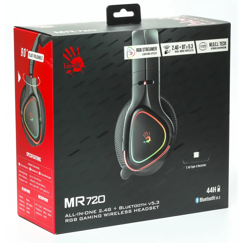 Навушники A4Tech Bloody MR720 RGB Black (4711421988872) - фото 7