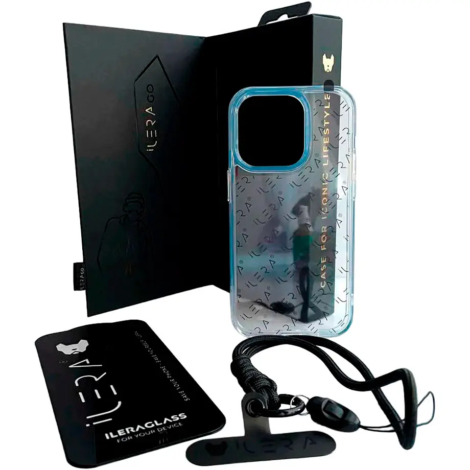 Чохол iLera Go Ice Case для Apple iPhone 14 Pro Max + Glass with Hand Stripe [84466] - фото 4