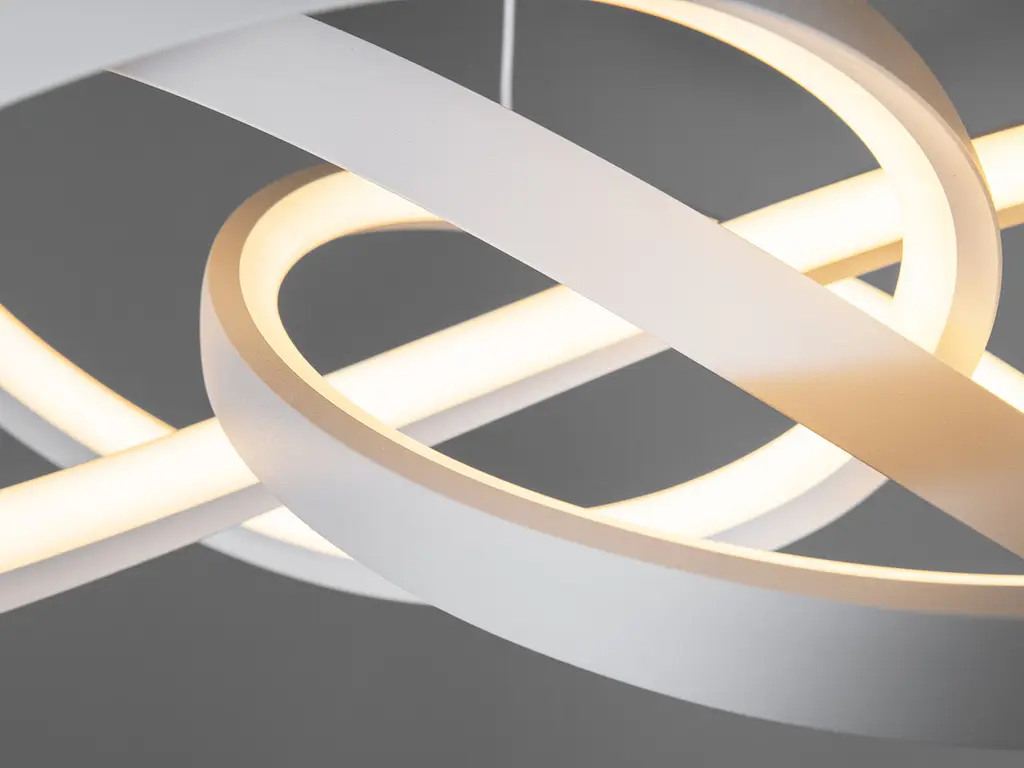 Люстра стельова LED Diasha 7513/550WH 7513, 100W, 5500 лм, білий, регульована висота, для коридору, вітальні, кухні - фото 4
