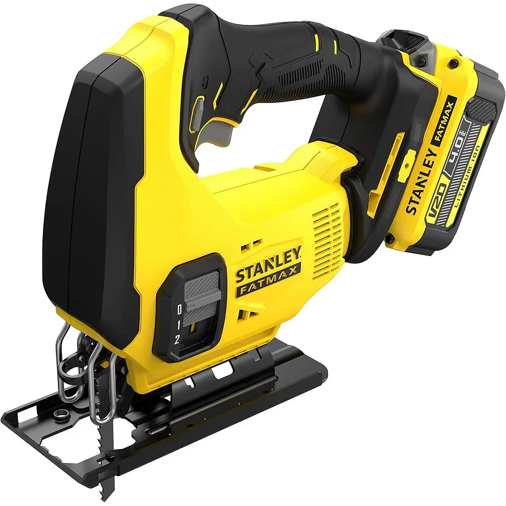 Лобзик Stanley Fatmax V20 с двумя аккумуляторами 18 В 4 Ач 19 мм (SFMCS600M2K-QW) - фото 2