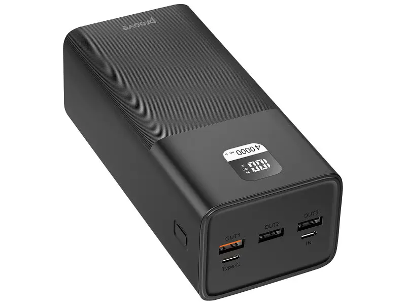 Зовнішній акумулятор (павербанк) Proove Giant Lite 40000mAh 22.5W Black (PBGI20312201) - фото 2