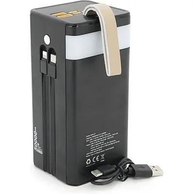 Батарея універсальна 7GO 50000mAh PD/22.5 Solar Black (GPW-01 / 45006) - фото 3