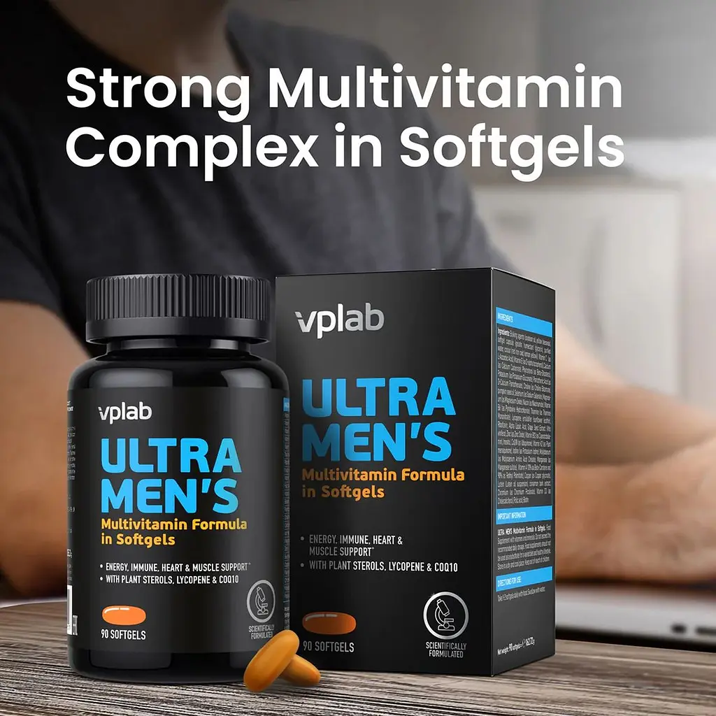 Мультивитаминный комплекс Vplab Ultra Men's Multivitamin 90 мягких капсул - фото 6