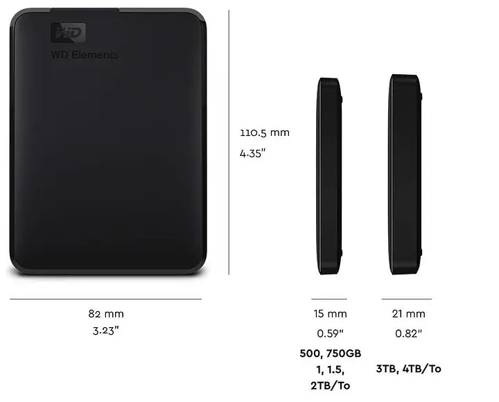 Внешний жесткий диск WD портативный Elements Portable 4 TB (WDBU6Y0040BBK-WESN) - фото 7
