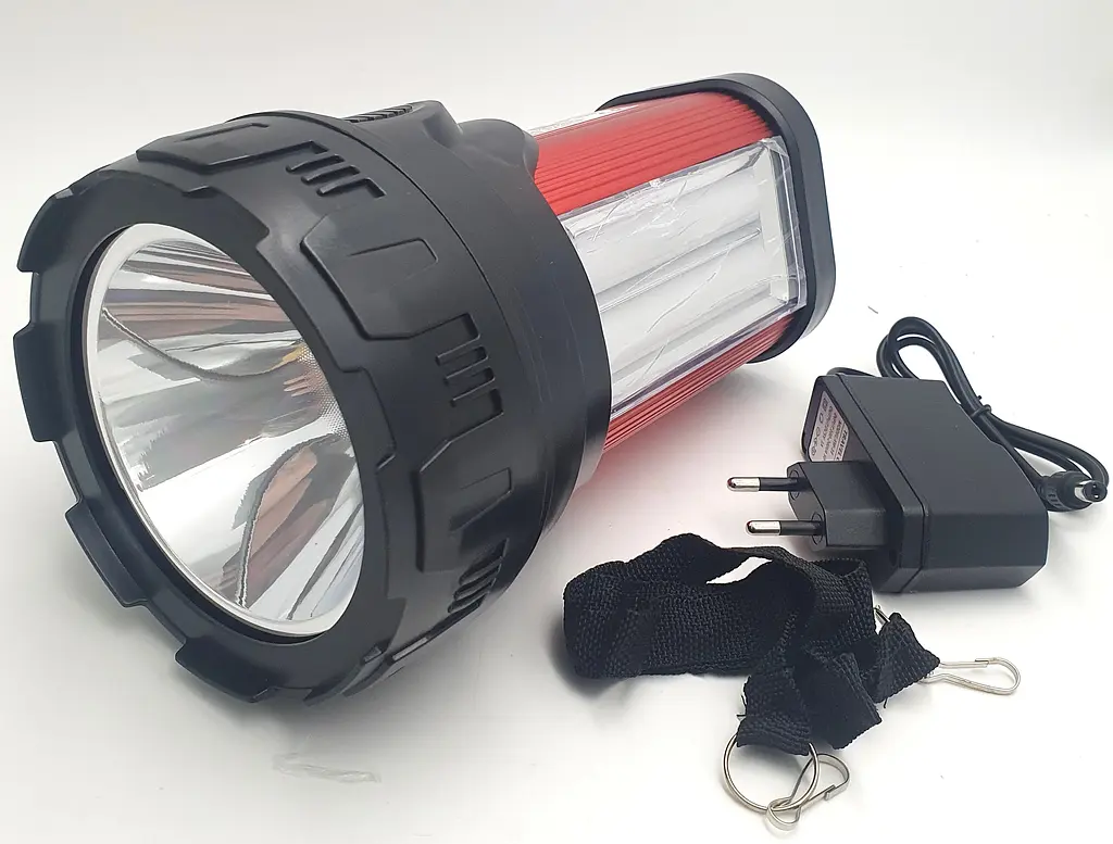 Ліхтар прожектор акумуляторний світлодіодний 10W та 28 LED бічний лампою світильником 6000 mAh Silver Toss ST-6688B - фото 4