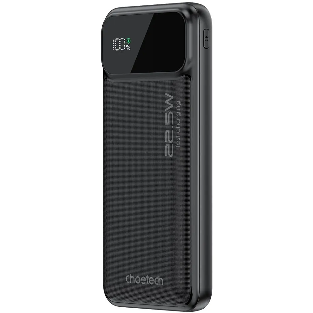 УМБ Choetech 10000mAh 22.5W PD,QC3.0 2USB-A+USB-C Black (B728-CCBK) - фото 10