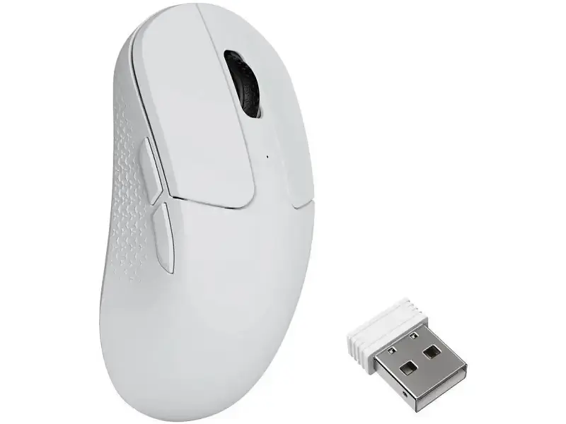 Миша Keychron M3 Mini PixArt 3950 (8K) White (M3M-A24) - фото 2