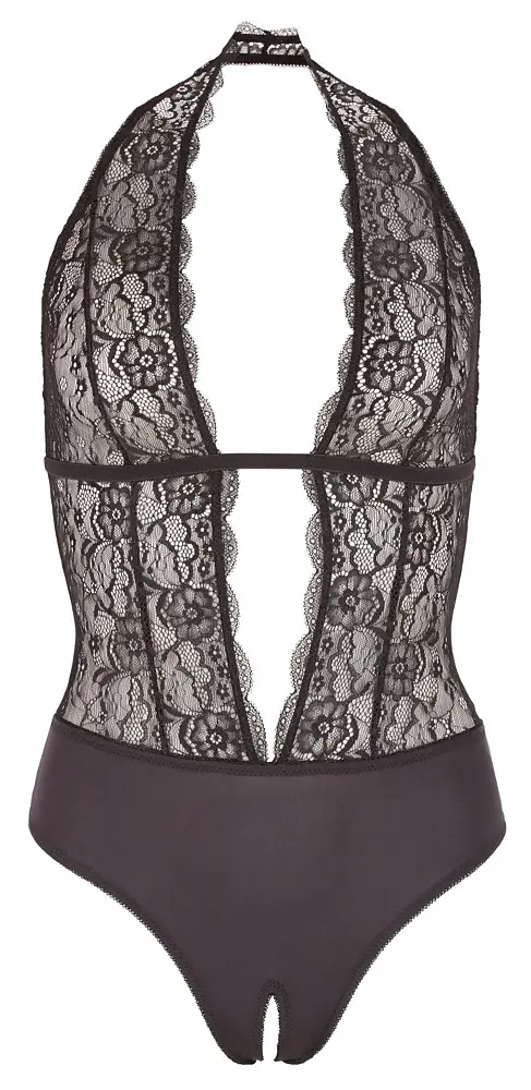 Боді Cottelli Collection Lingerie Crotchless S чорний - фото 3
