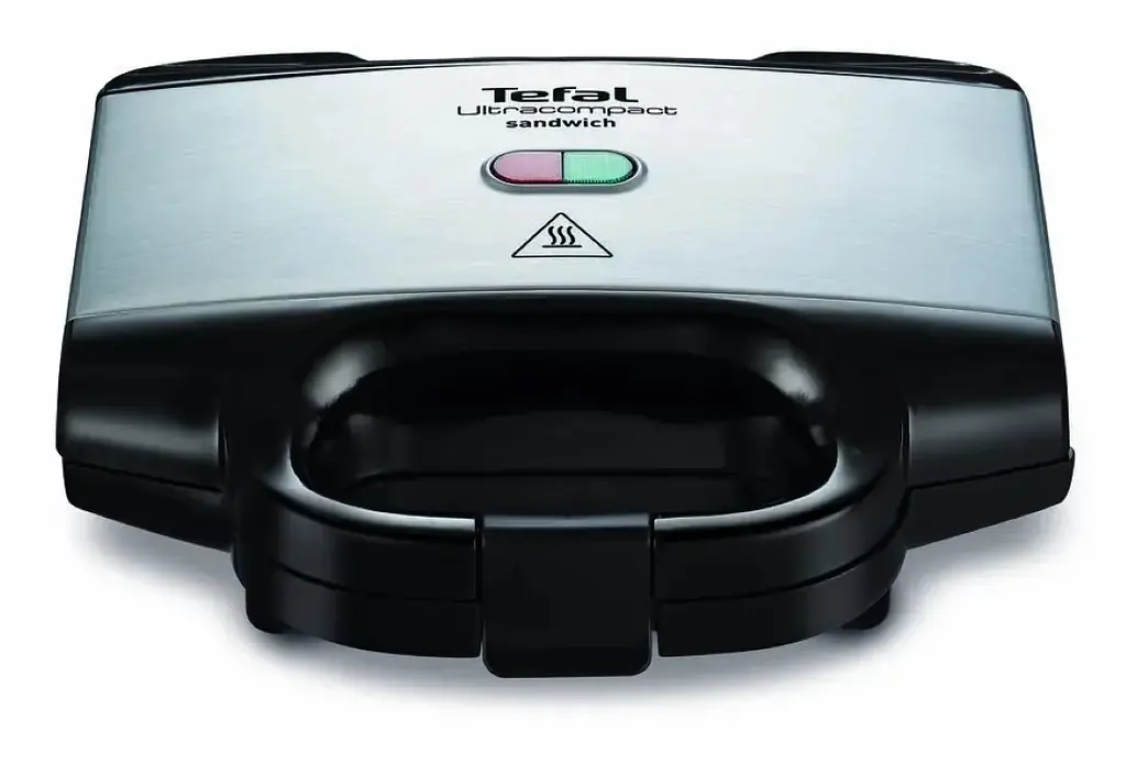 Сендвічмейкер Tefal Ultracompact 700Вт 1 пластина-гриль корпус-пластик чорно-сріблястий (SM157236) - фото 2