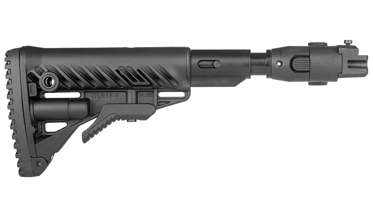 Приклад Fab Defense M4 с амортизатором для AK 47 полимер черный - фото 5