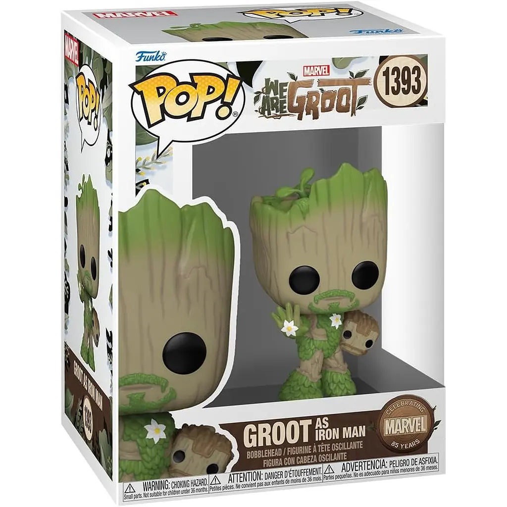 Фігурка Funko Pop Марвел Грут Залізна Людина We are Groot Groot As Iron Man 10 см FP WG GAM 1393 - фото 3