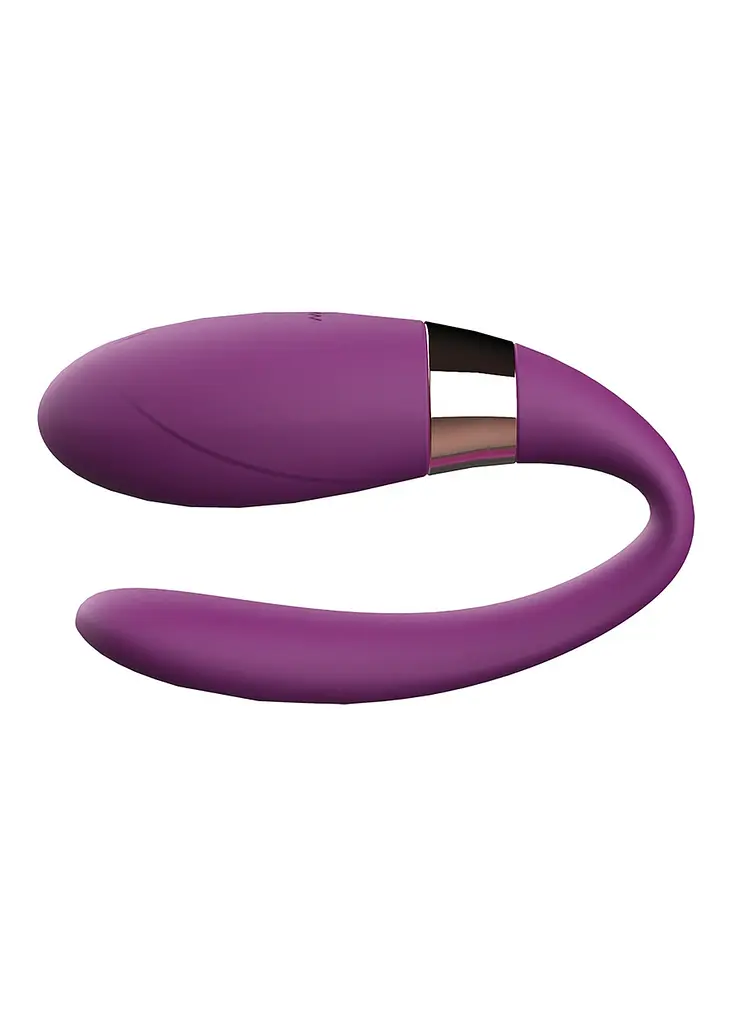 Вібратор для пар V-Vibe Purple, USB, 7 Function, Remote Control - фото 4