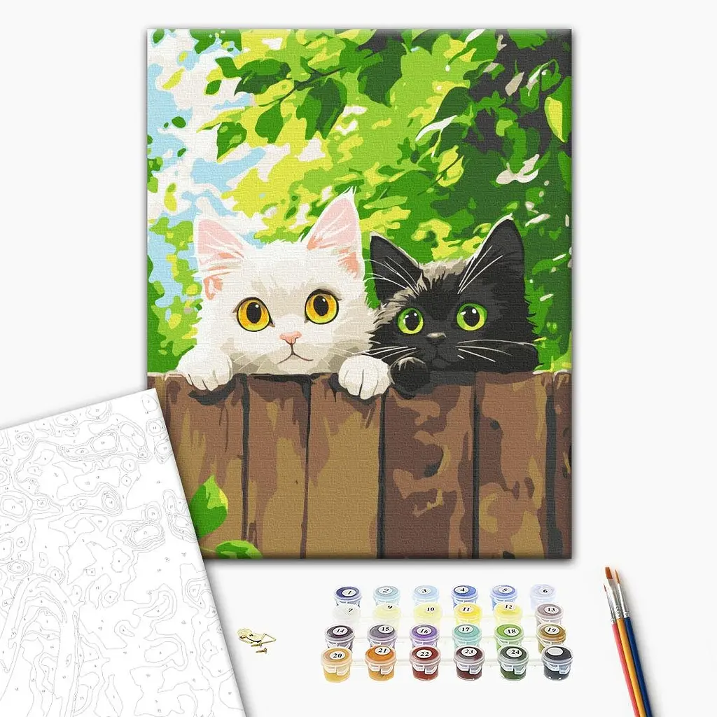 Картина за номерами: Пухнасті розвідники Brushme KBS0192 Різнокольоровий shop (9995482437073) - фото 2