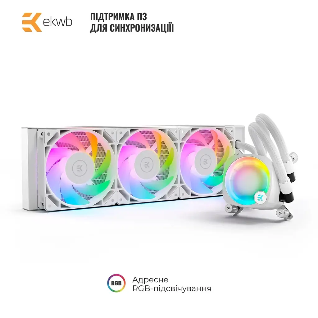 СВО EKWB EK-Nucleus AIO CR360 Lux D-RGB - White (3831109897850) - фото 2