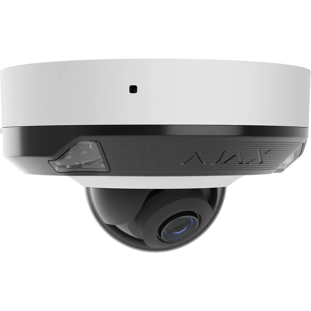 IP-камера Ajax дротова DomeCam Mini HL white, 5мп, 2.8мм, гібридне підсвічування IR 35м, білий Led 50м, Poe, True WDR, IP 65, ІЧ 30м, аудіо, кут огляду 100° до 110° - фото 4
