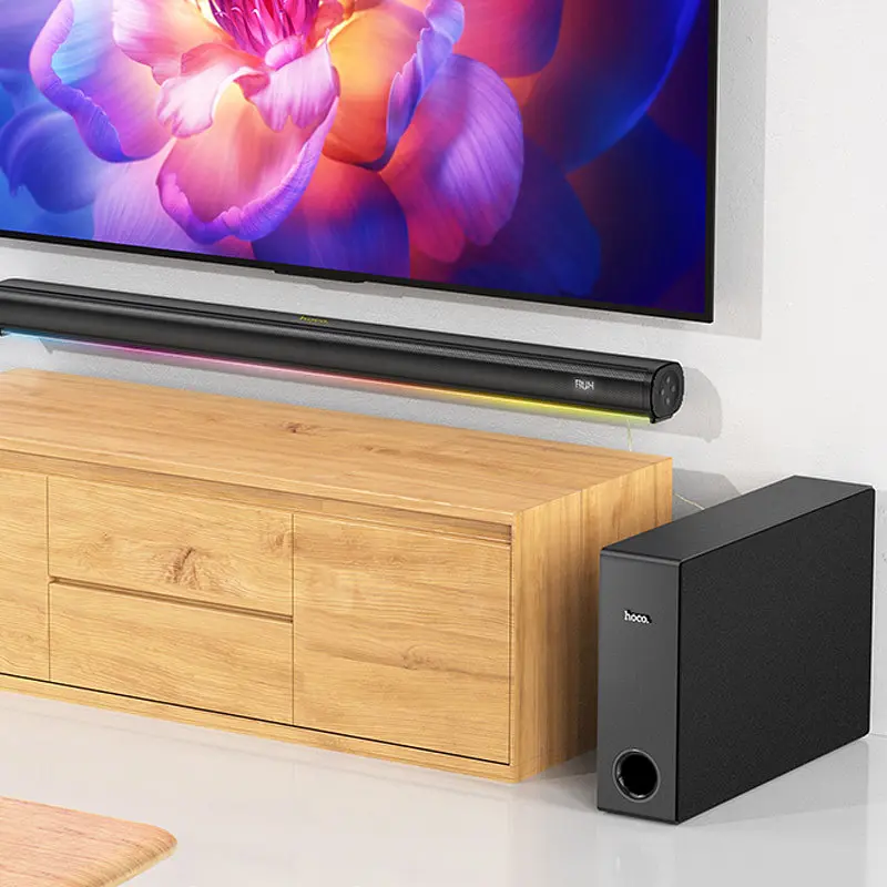 Bluetooth колонка Hoco HS1 Prestige home theater speaker Black - фото 8