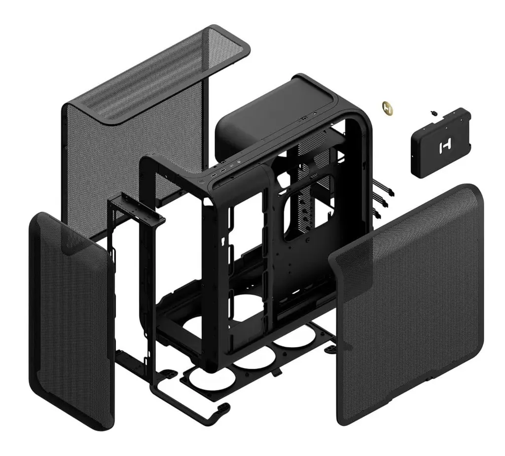 Корпус Hyte X50 без БЖ Pitch Black (CS-HYTE-X50G-BB) Без БП - фото 11