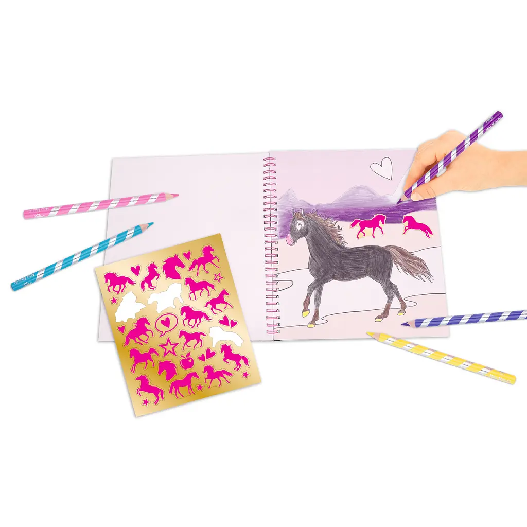 Альбом для раскрашивания с пайетками Motto A/S Miss Melody (411163) - фото 4