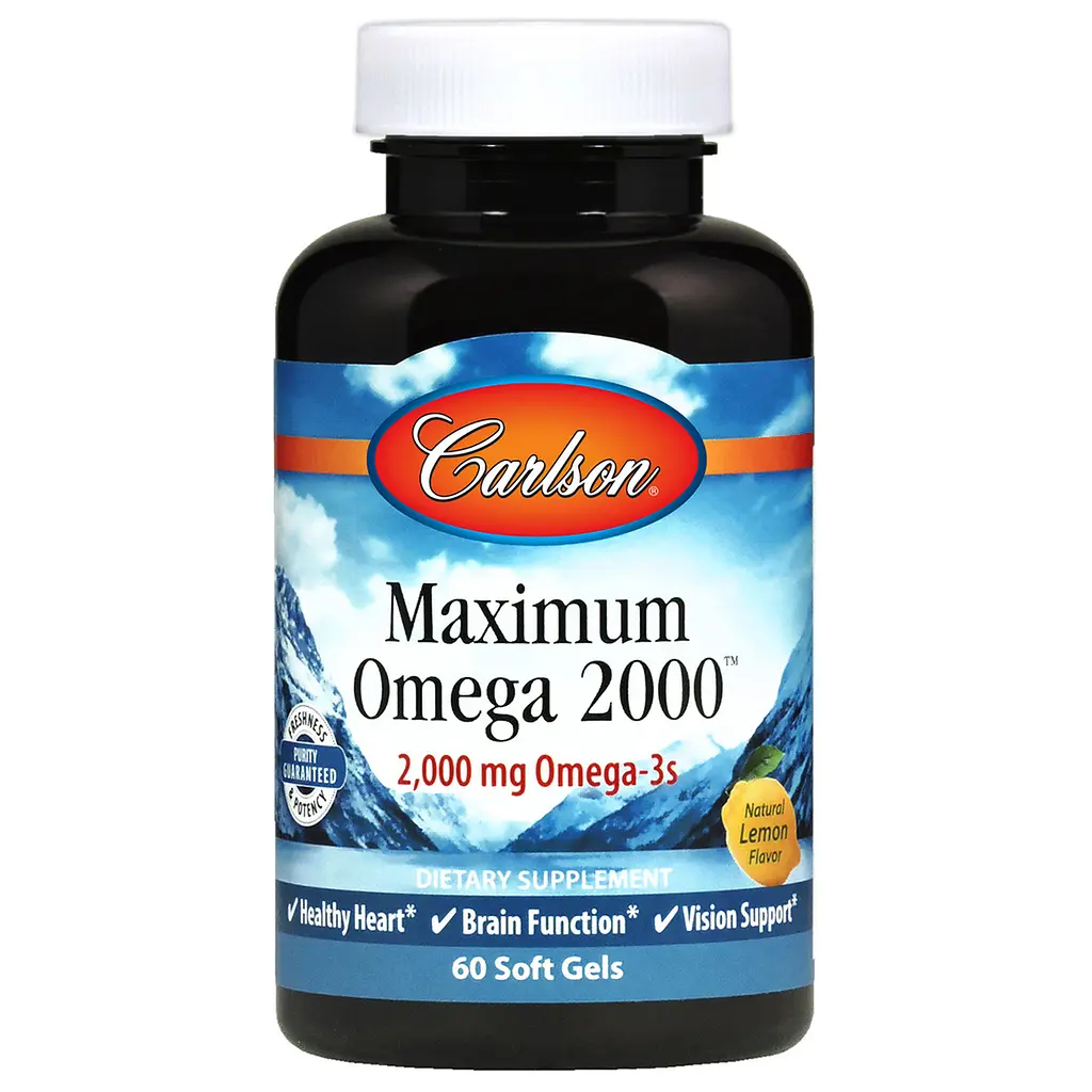 Риб'ячий жир для сердця Carlson Maximum Omega 2000 мг 60 капс - фото 2