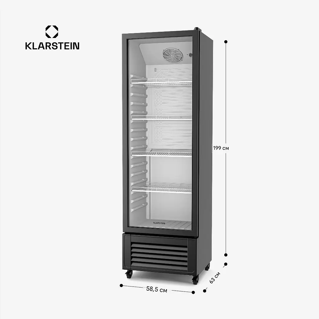 Холодильная витрина Klarstein GrandCooler 306 (10046643) - фото 3