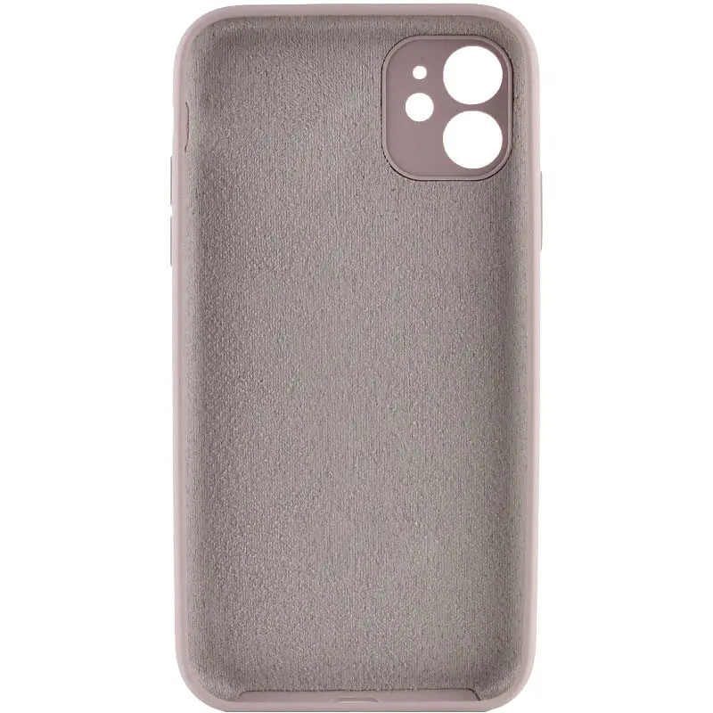 Чохол Silk Full Camera Protective (AA) NO LOGO для Apple iPhone 12 (6.1") Сірий / Lavender - фото 2