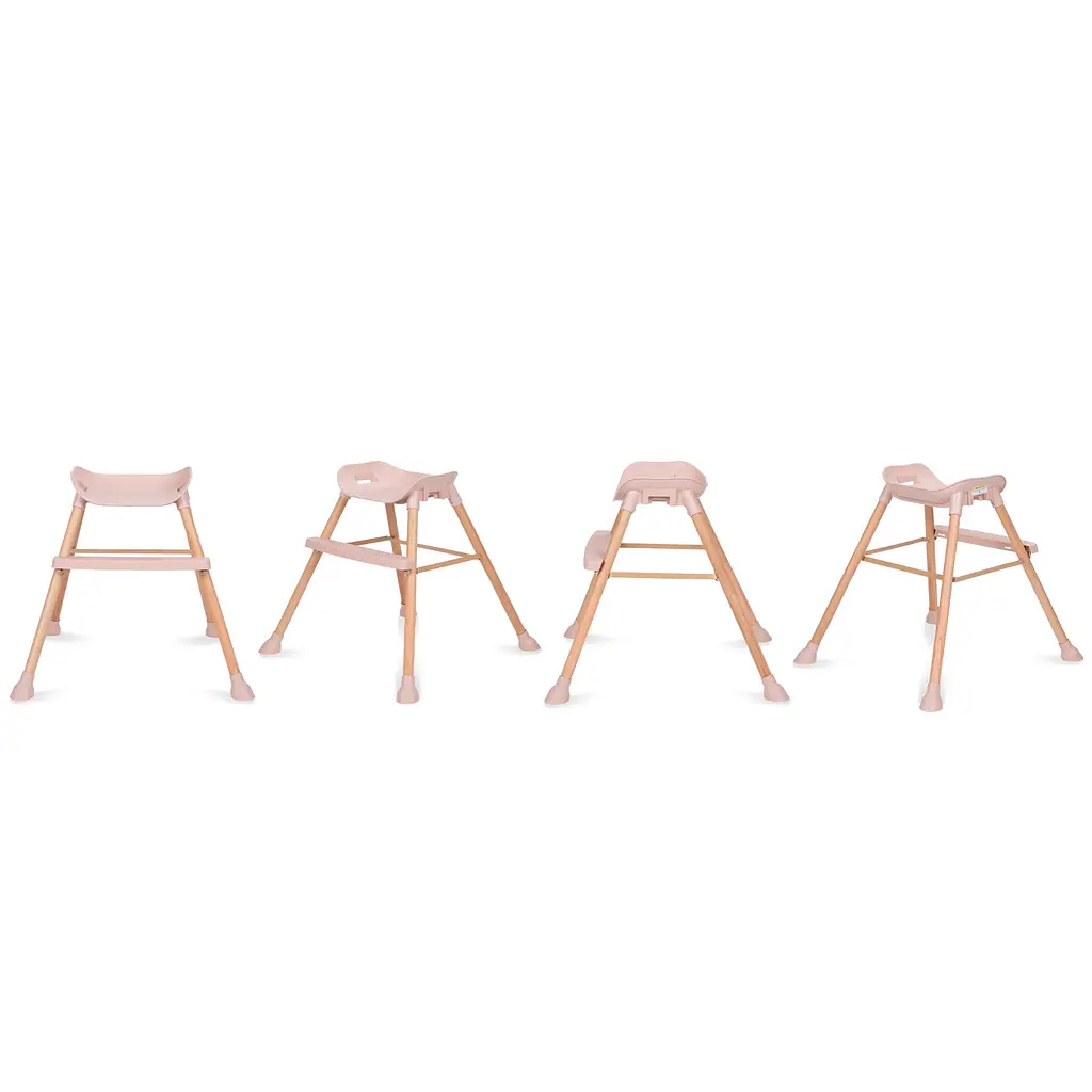 Стульчик для кормления Kidwell Eatan Wood 4 в 1 Pink (5901130090990) - фото 6