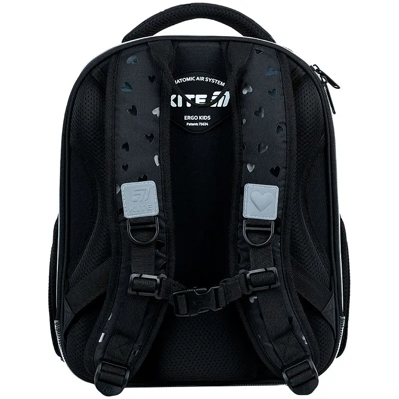 Рюкзак школьный каркасный Kite Education Black&Silver (K26-556M-2) - фото 4