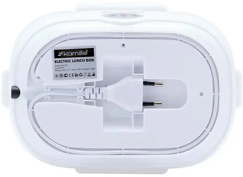 Ланч-бокс Snack з підігрівом (220V або 12V) Kamille 23х17х10.5 см kuh0007586 - фото 6