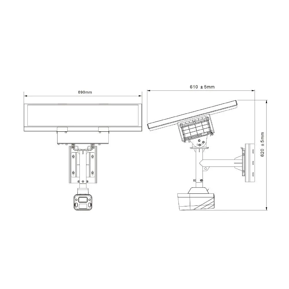 4G IP-відеокамера 4Mp TVT TD-9846SP1(BA/G4/WR2) f=2.8mm з сонячною батареєю, з мікрофоном, повнокольорова (77-00359) - фото 2