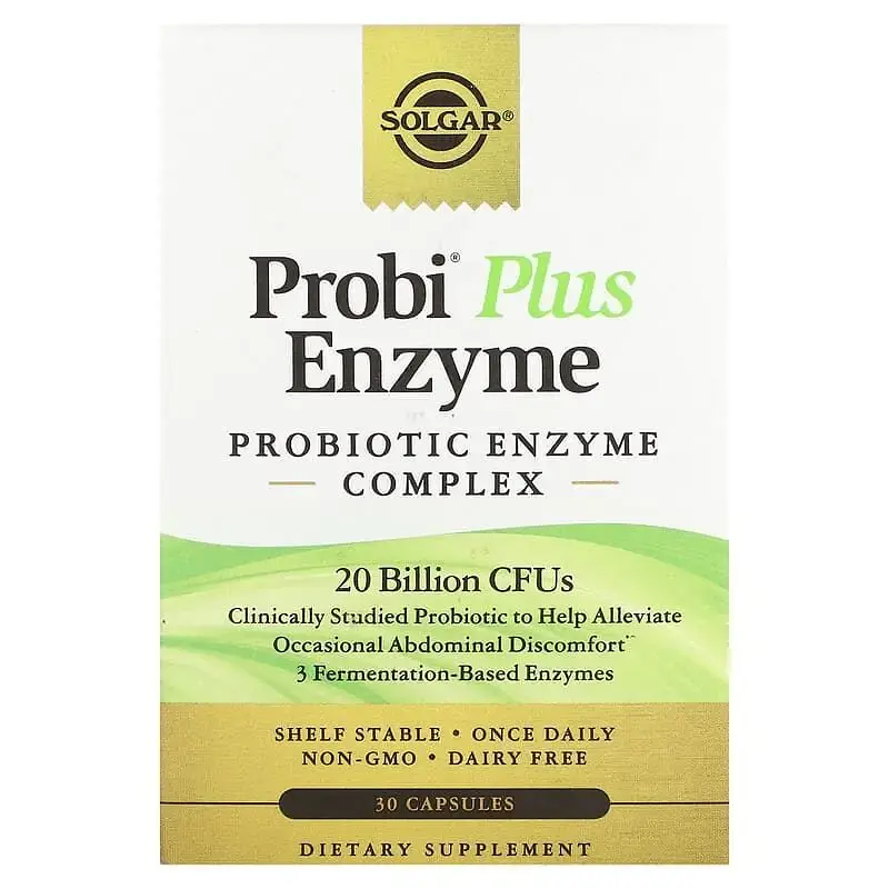 Пробіотики плюс ферменти Solgar Probi Plus Enzyme 20 Billion CFU 30 капсул - фото 2