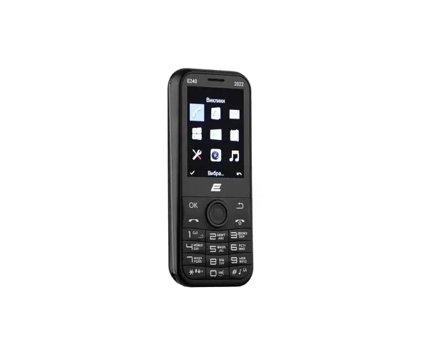 Кнопковий телефон 2Е E240 2022 Dual Sim чорний (688130245159) - фото 3