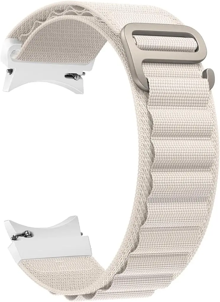 Ремінець нейлоновий BeWatch Alpine Loop Samsung Galaxy Watch 4 5 6 7 Молочний (14GW1209) - фото 2