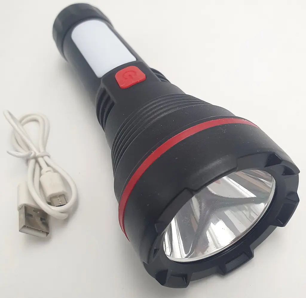 Ліхтарик акумуляторний світлодіодний LED 3W та бічна лампа світильник USB ліхтар Hurry Bolt HB-997