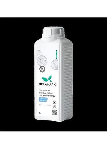 Засіб для миття посуду DeLaMark з іонами срібла Алое вера 1 л (4820152334114) - фото 2