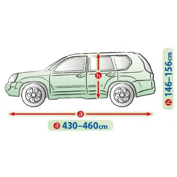 Тент автомобільний для джипа та мінівена Kegel-Blazusiak L 460x156 см Mobile Garage (5-4123-248-3020) - фото 2
