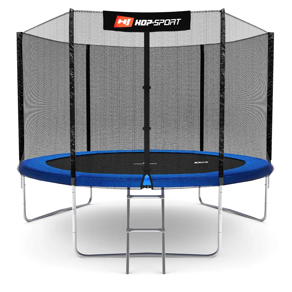 Батут Hop-Sport 10ft (305см) синій з зовнішньою сіткою - фото 3