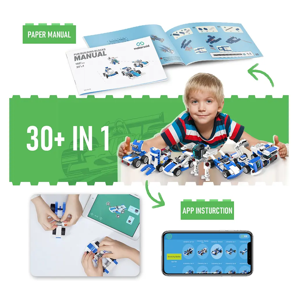 Конструктор Makerzoid Fun Building Blocks (MKZ-BK-FB) - фото 7