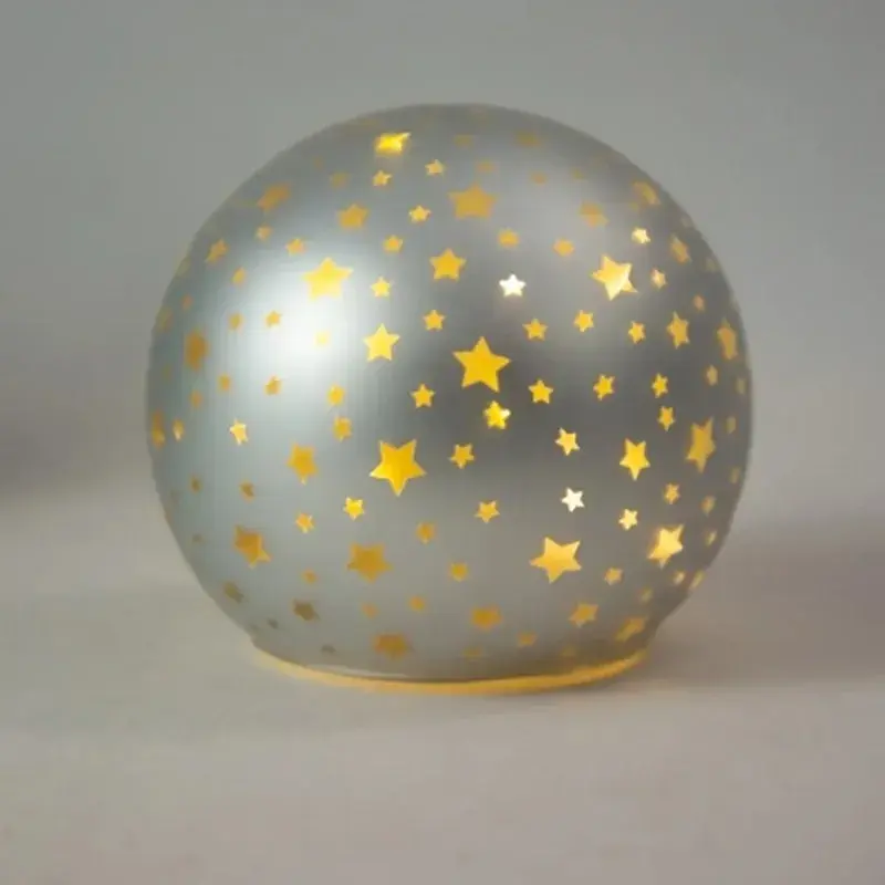 Прикраса декоративна Chomik світильник Куля, скляний, LED 12x11 см, білий (5900779881839) - фото 2