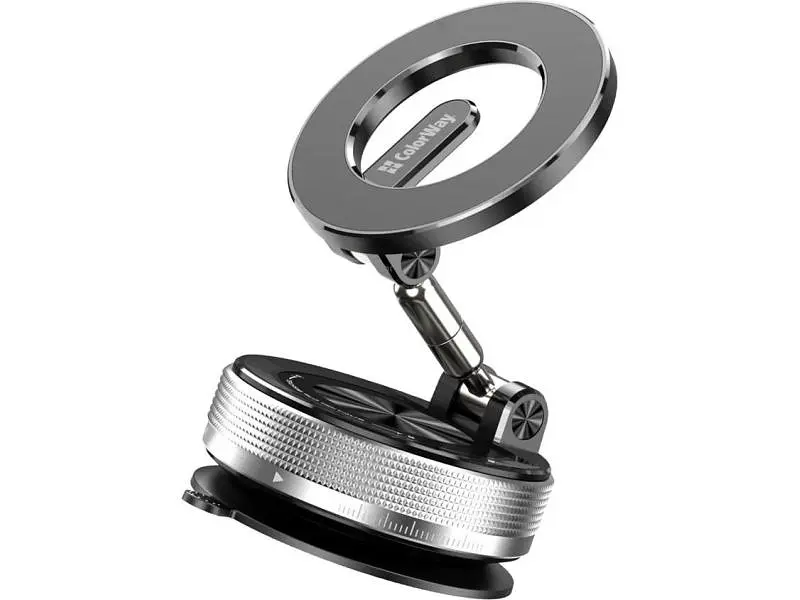 Автомобільний тримач для смартфона ColorWay MagSafe 360 Black (CW-CHM21-BK) - фото 2