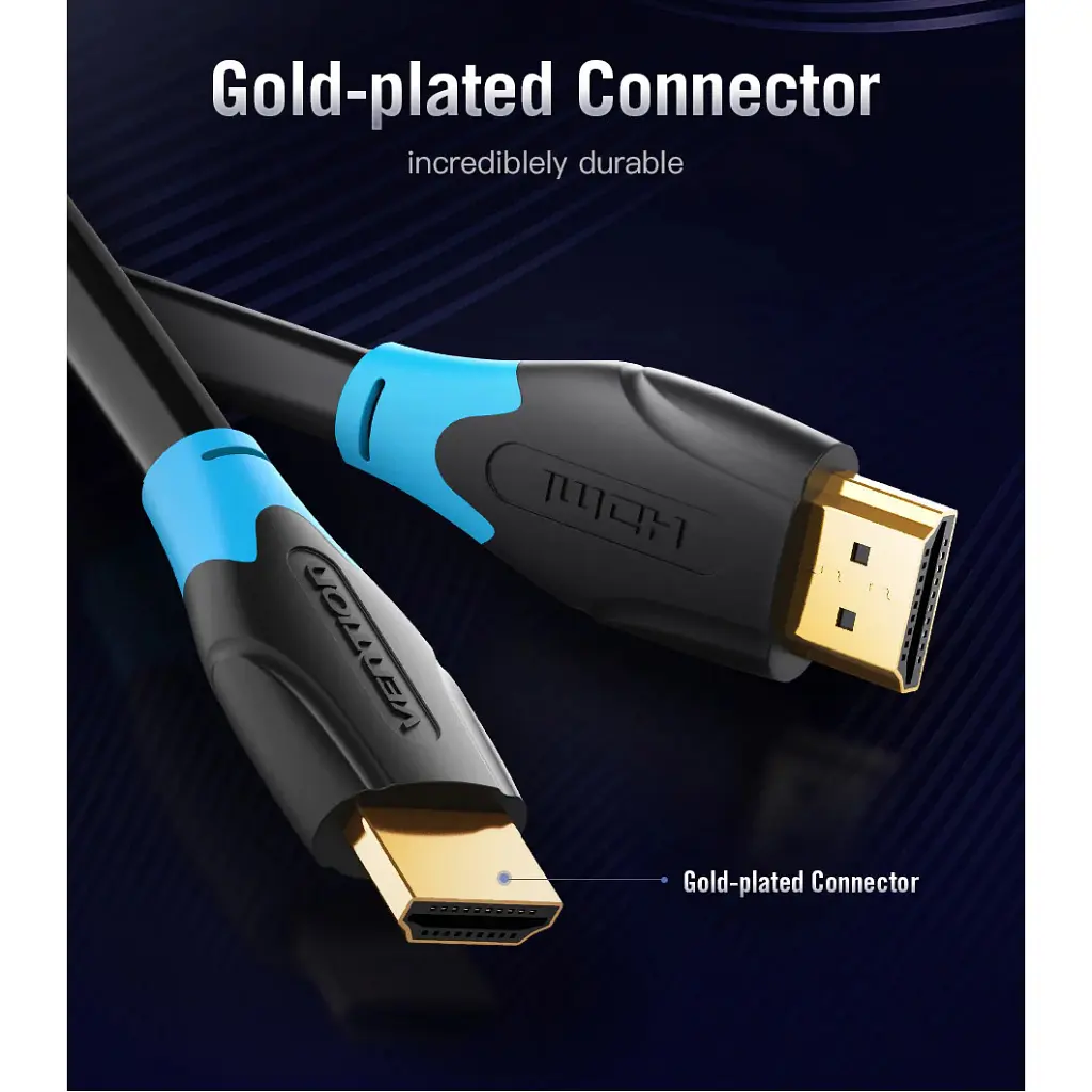 Кабель мультимедійний HDMI M to HDMI M 15.0m 4K30Hz black Vention (AACBN) - фото 8