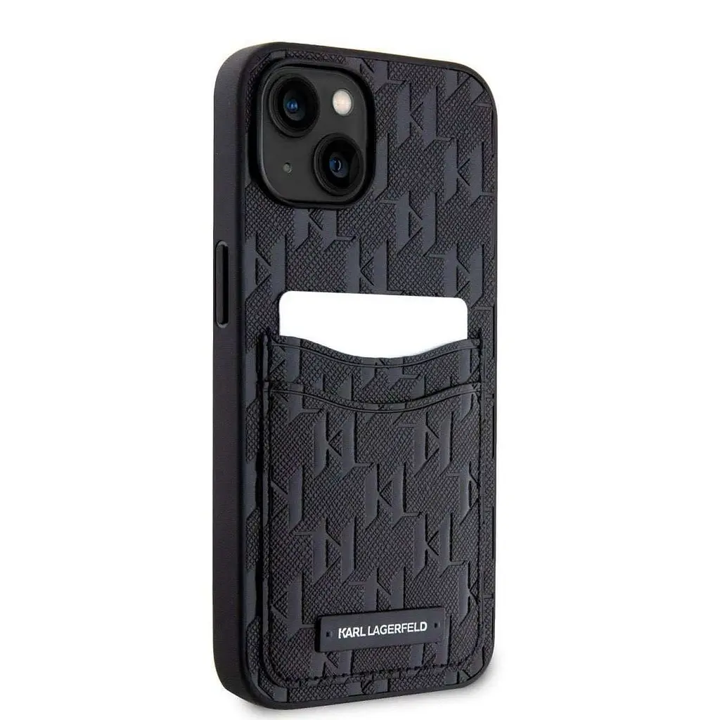 Чехол Karl Lagerfeld Saffiano Monogram Card Slot для iPhOne 14 Black (57983114288) - фото 3