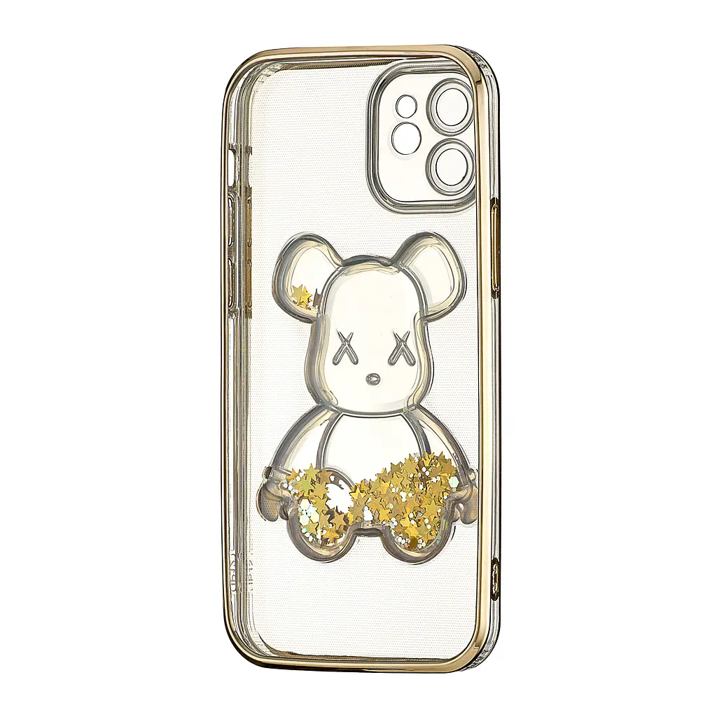 Чохол Shining Bear Case Protected Camera iPhone 12 Gold - фото 3